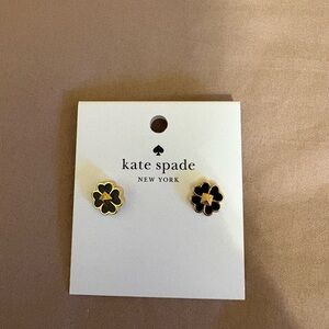 Kate Spade Black and Gold Stud Earrings